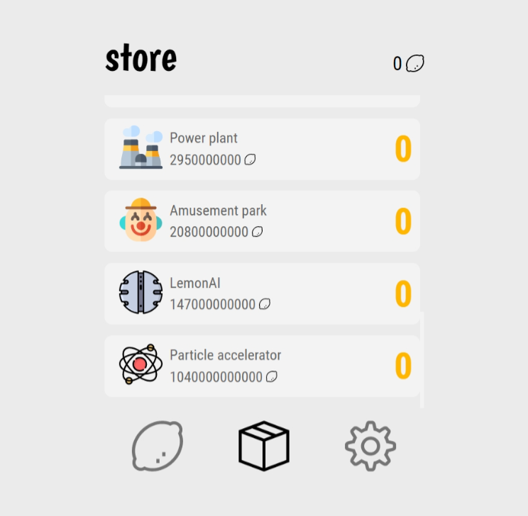 Tuotelista Store-sivulla