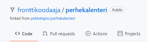 GitHub-repon sijainti